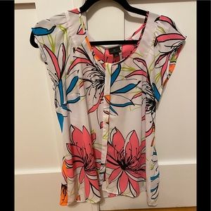 Floral Short Sleeve Blouse
